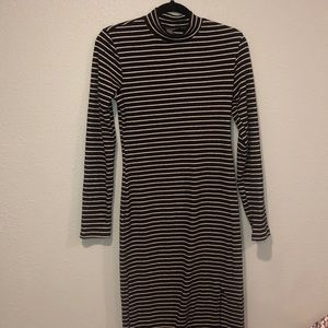 Fleece Turtle Neck Dress